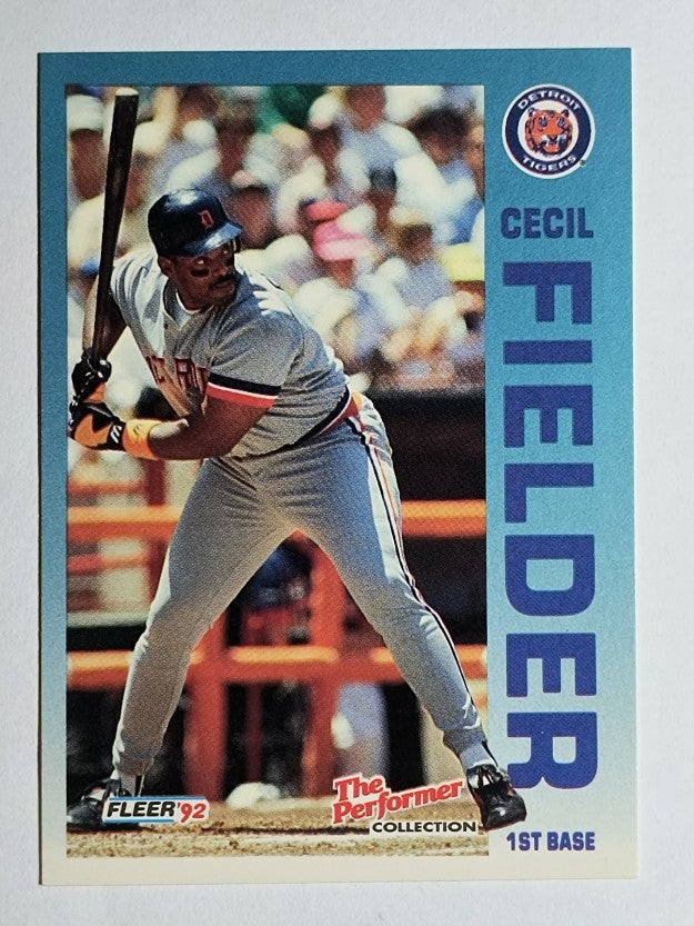 1992 Fleer Citgo The Performer #7 Cecil Fielder