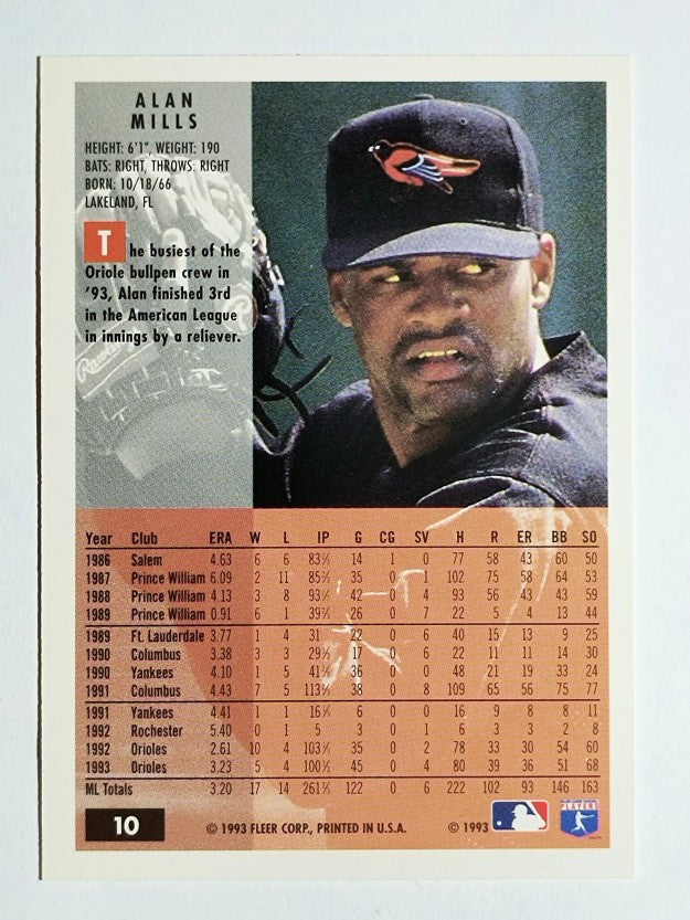 1994 Fleer #10 Alan Mills