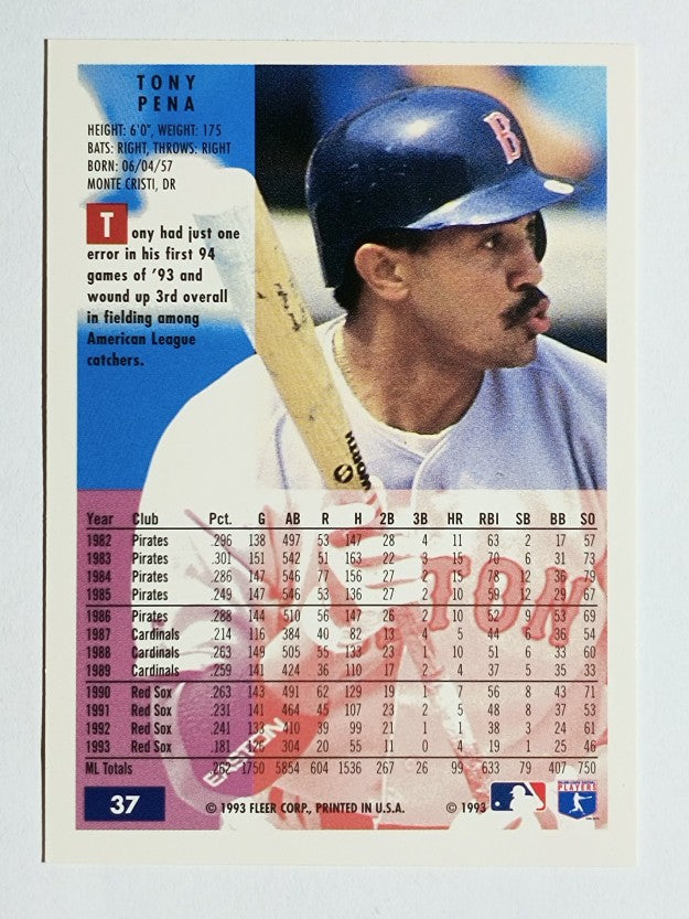 1994 Fleer #37 Tony Pena