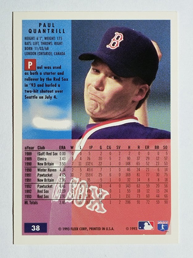 1994 Fleer #38 Paul Quantrill