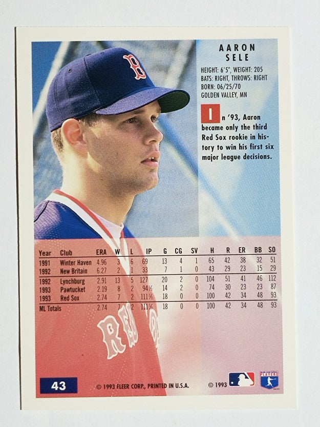 1994 Fleer #43 Aaron Sele