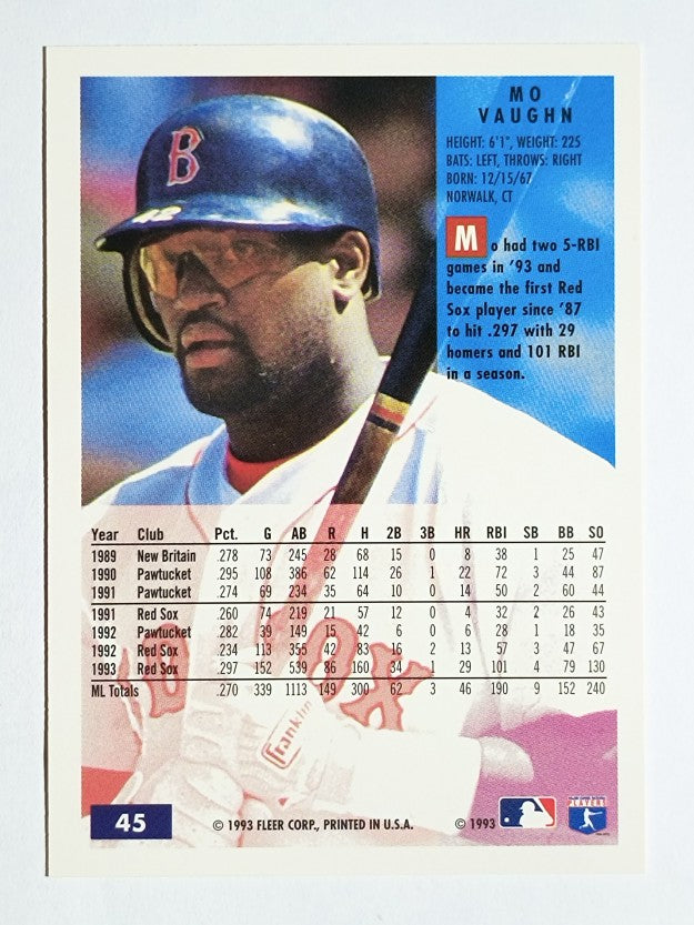 1994 Fleer #45 Mo Vaughn