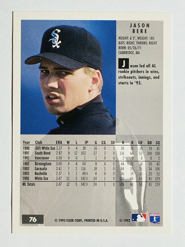 1994 Fleer #76 Jason Bere