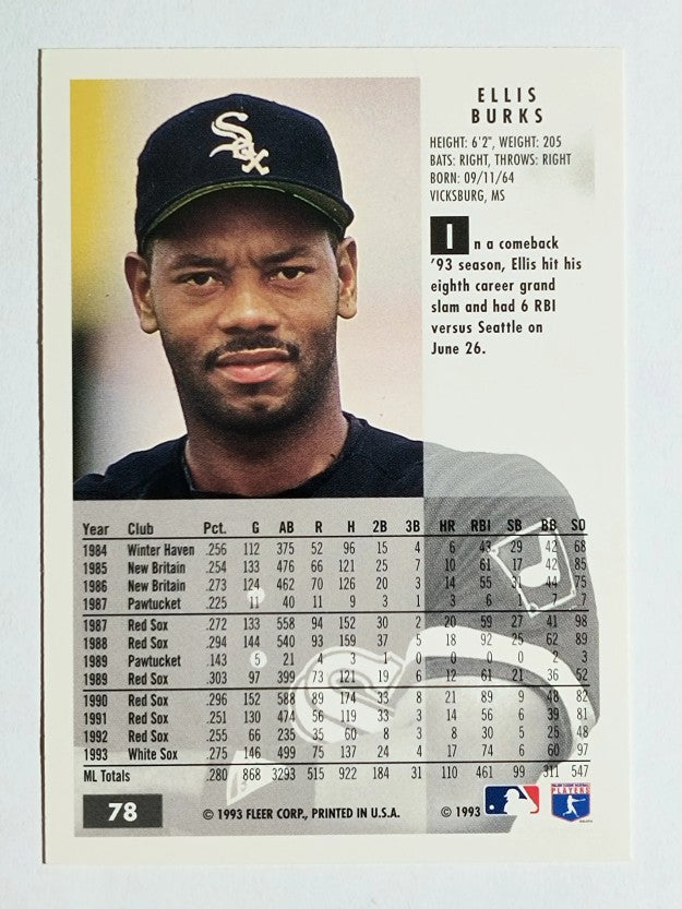 1994 Fleer #78 Ellis Burks