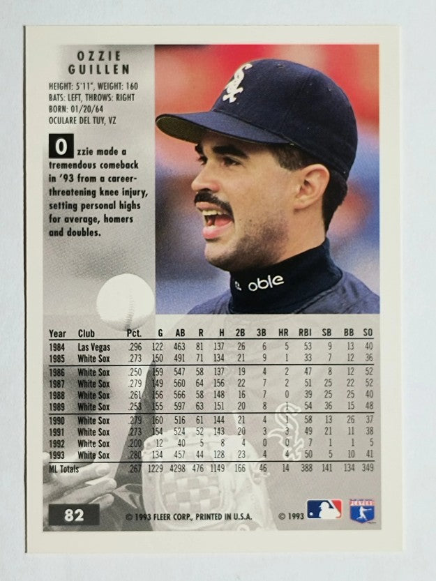 1994 Fleer #82 Ozzie Guillen
