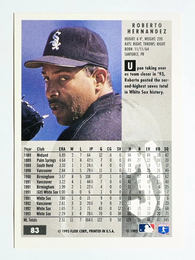 1994 Fleer #83 Roberto Hernandez