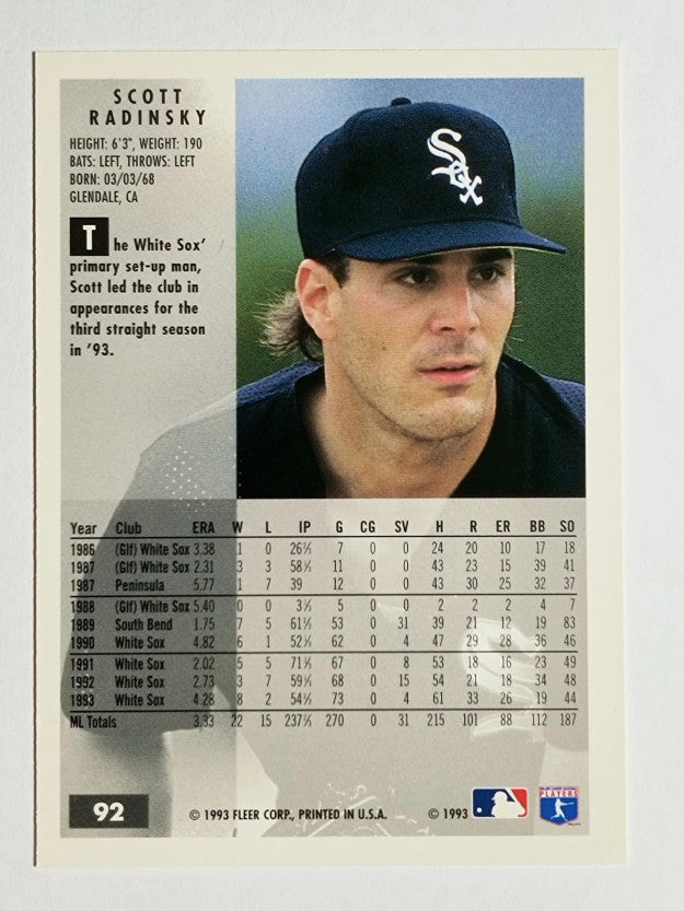 1994 Fleer #92 Scott Radinsky