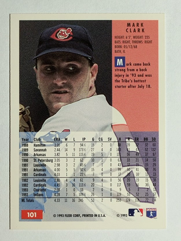 1994 Fleer #101 Mark Clark