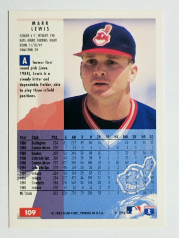 1994 Fleer #109 Mark Lewis
