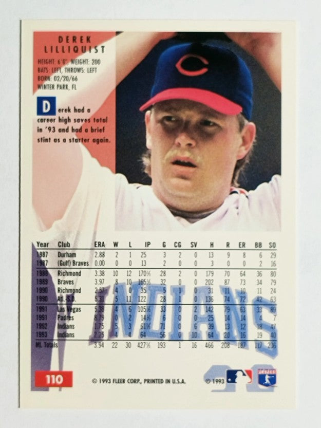1994 Fleer #110 Derek Lilliquist