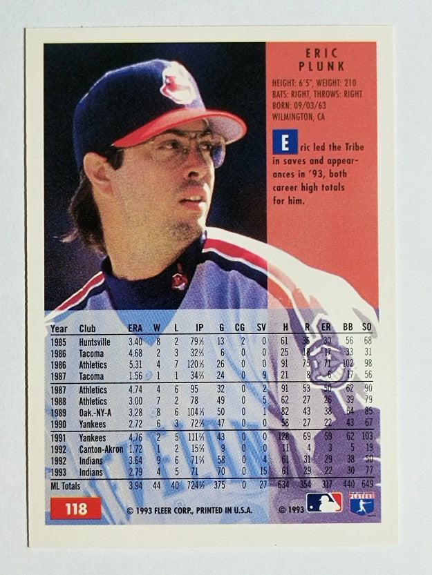 1994 Fleer #118 Eric Plunk