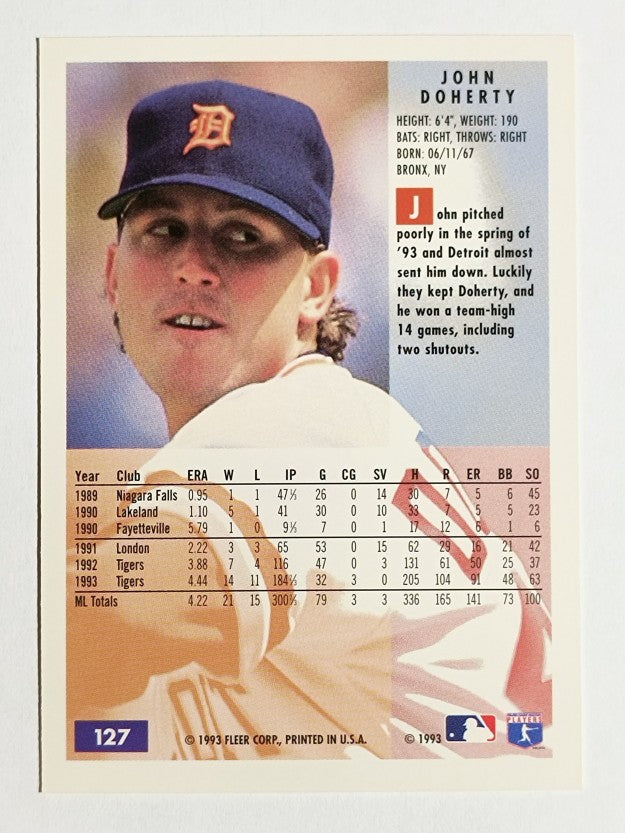 1994 Fleer #127 John Doherty