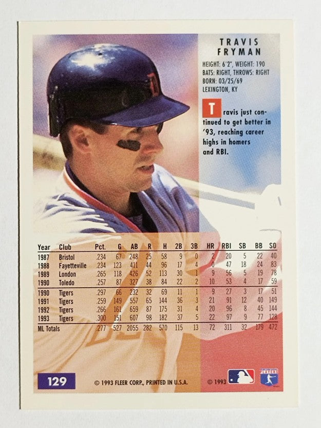 1994 Fleer #129 Travis Fryman