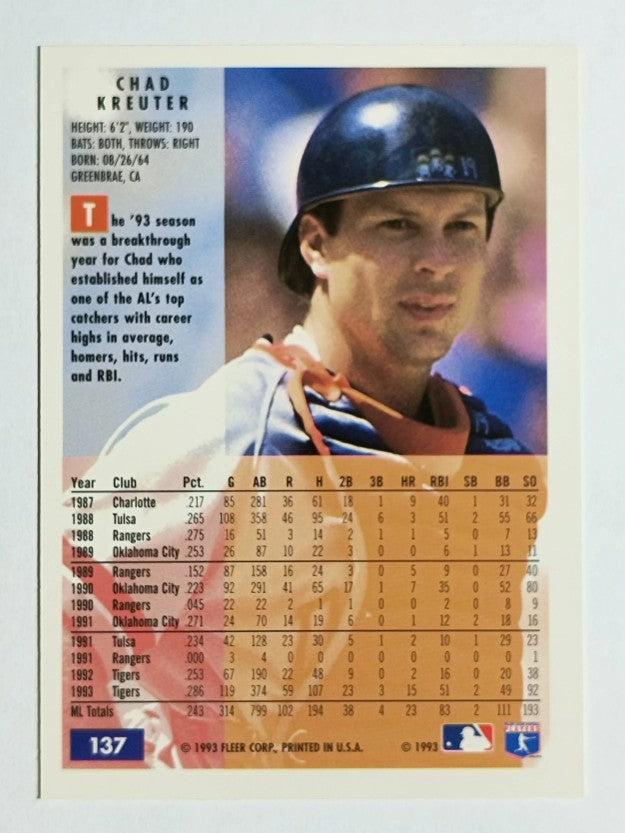 1994 Fleer #137 Chad Kreuter