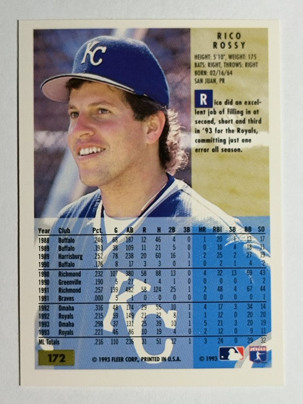1994 Fleer #172 Rico Rossy