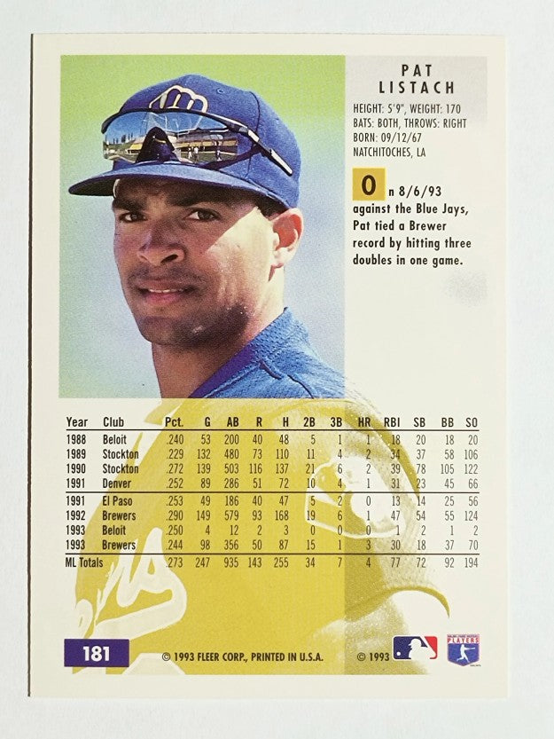 1994 Fleer #181 Pat Listach