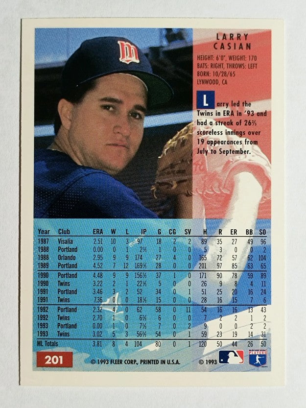 1994 Fleer #201 Larry Casian