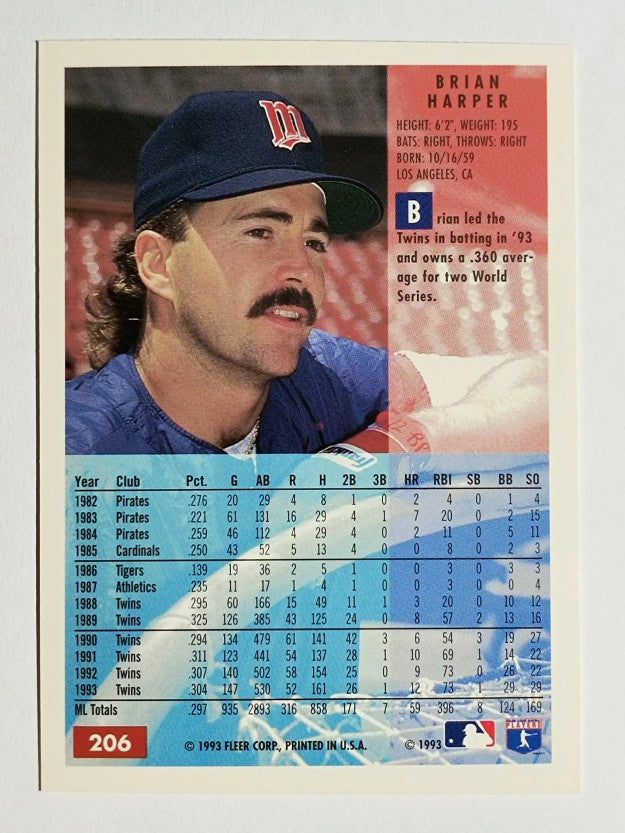 1994 Fleer #206 Brian Harper