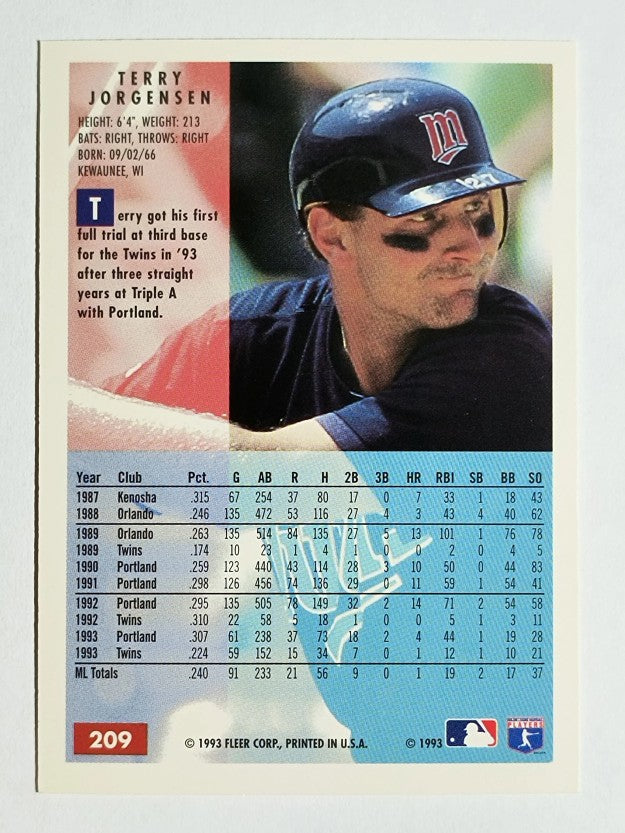1994 Fleer #209 Terry Jorgensen