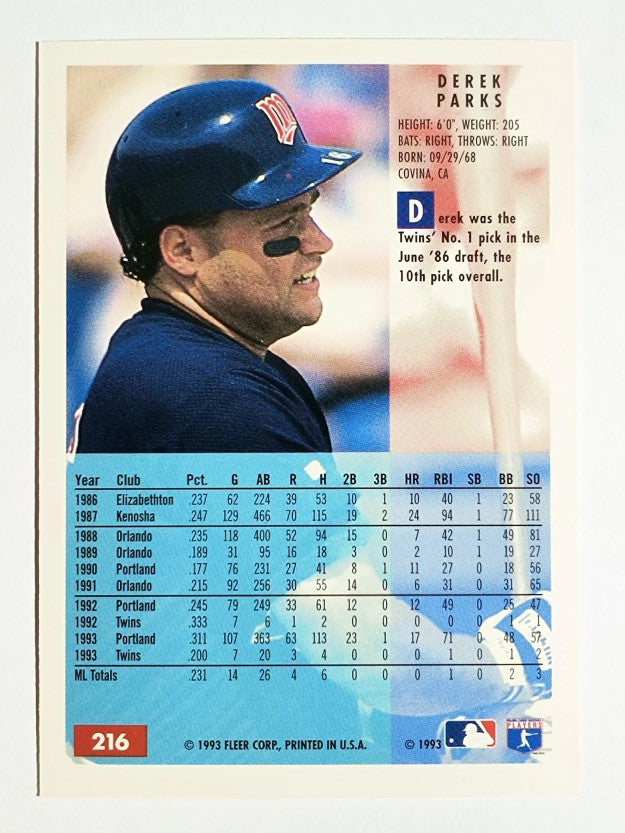 1994 Fleer #216 Derek Parks