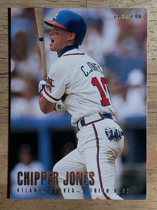 1996 Fleer Tiffany #293 Chipper Jones