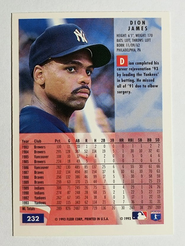 1994 Fleer #232 Dion James