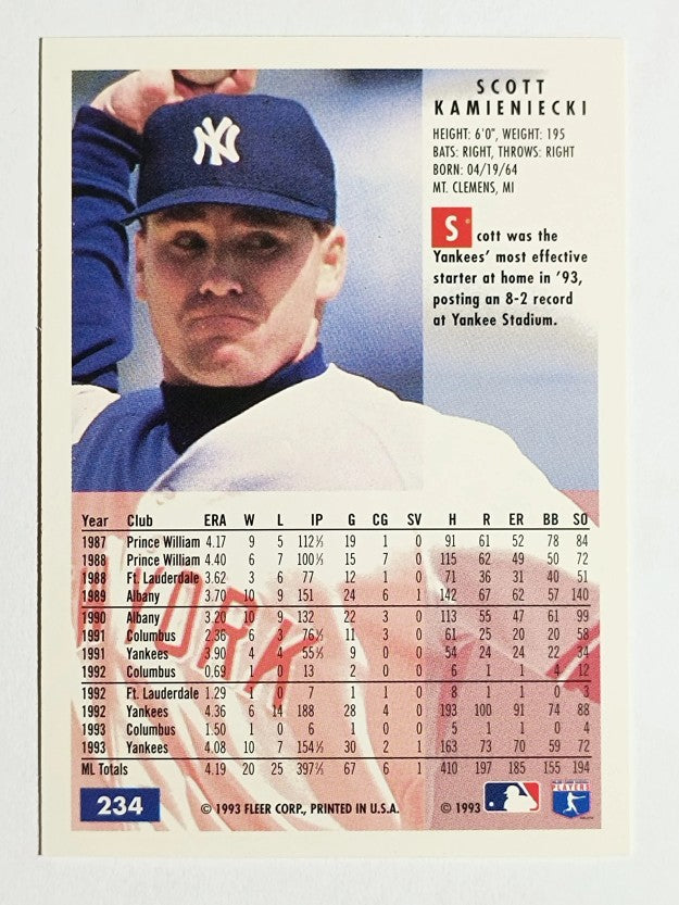 1994 Fleer #234 Scott Kamieniecki