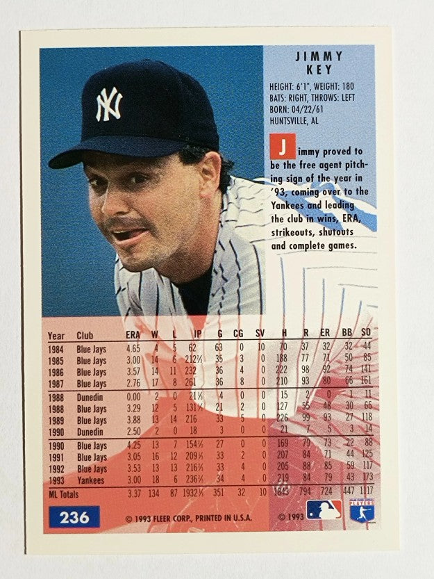 1994 Fleer #236 Jimmy Key