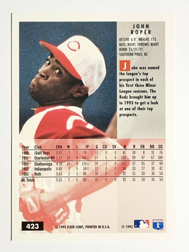 1994 Fleer #423 John Roper