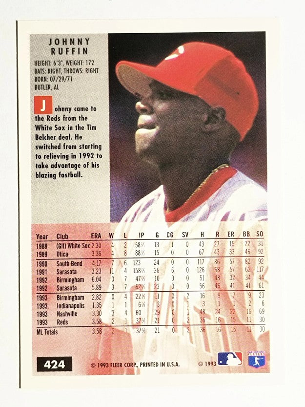 1994 Fleer #424 Johnny Ruffin