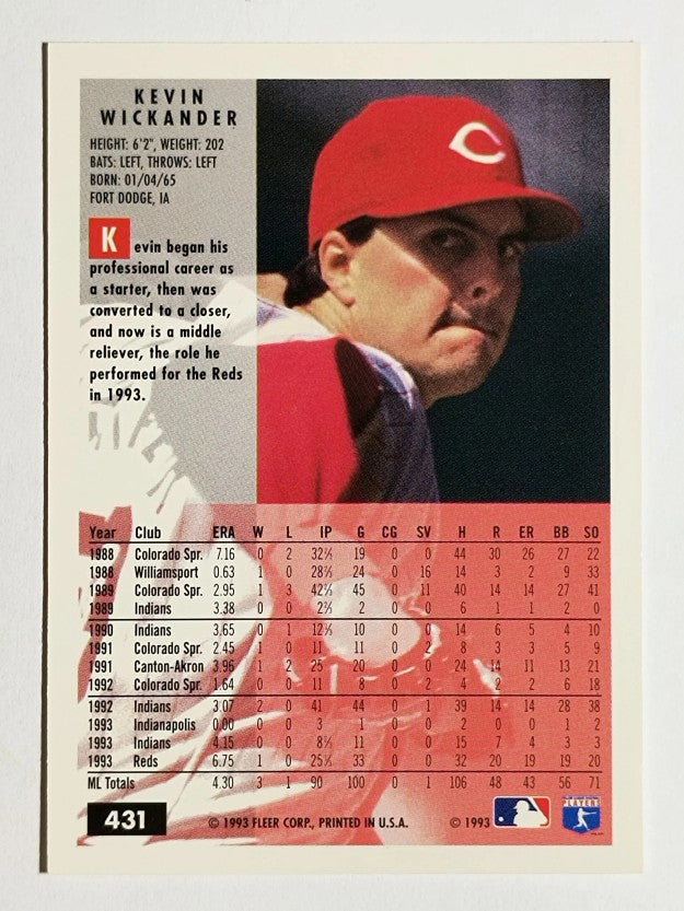 1994 Fleer #431 Kevin Wickander