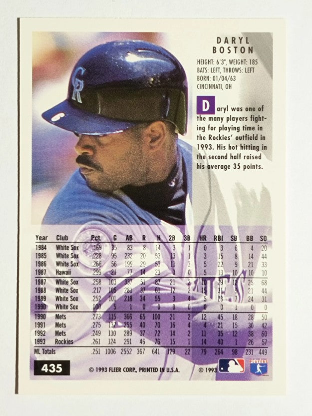 1994 Fleer #435 Daryl Boston