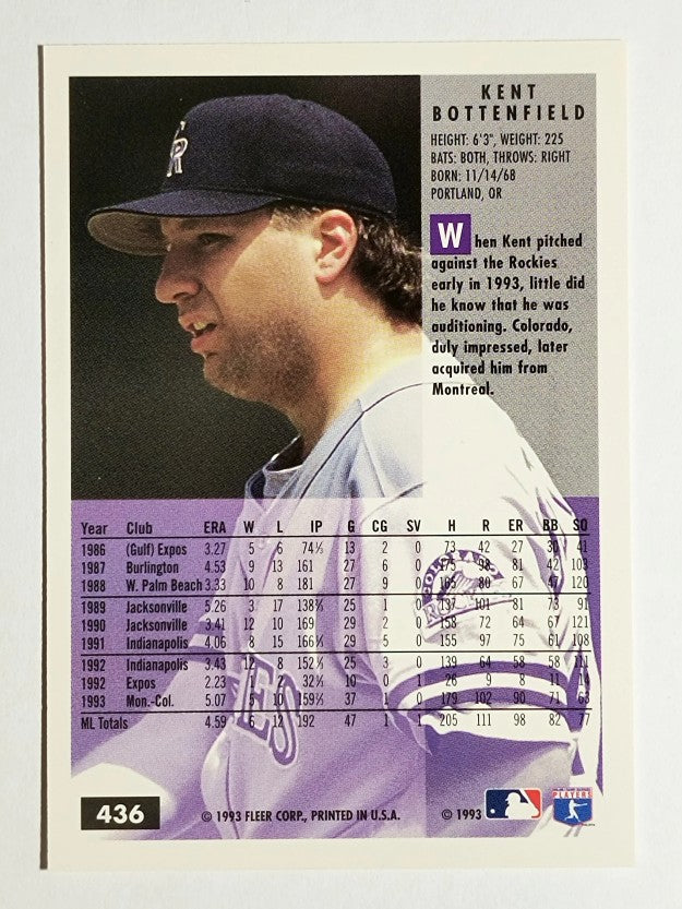 1994 Fleer #436 Kent Bottenfield