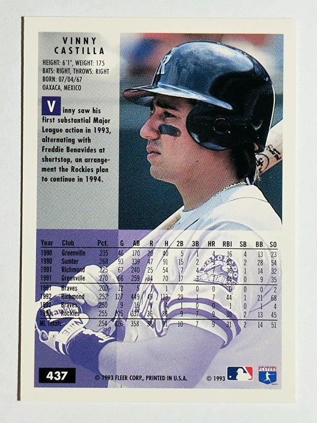 1994 Fleer #437 Vinny Castilla