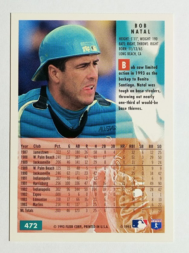 1994 Fleer #472 Bob Natal