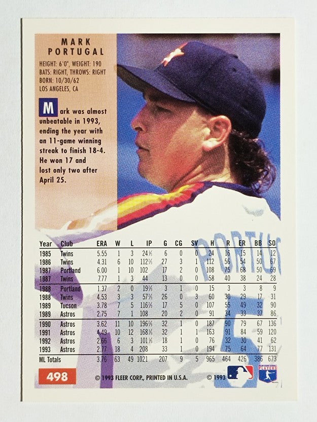 1994 Fleer #498 Mark Portugal