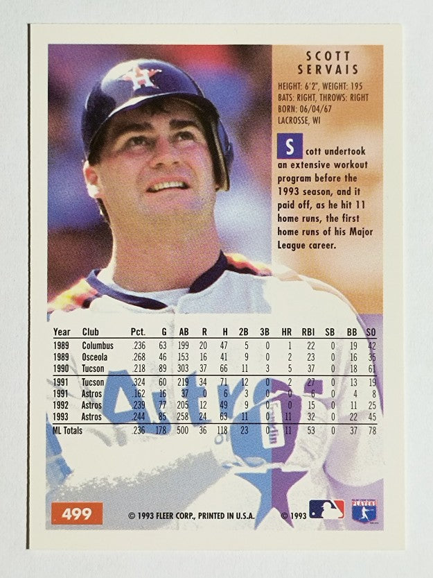 1994 Fleer #499 Scott Servais