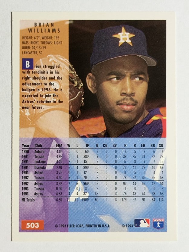 1994 Fleer #503 Brian Williams