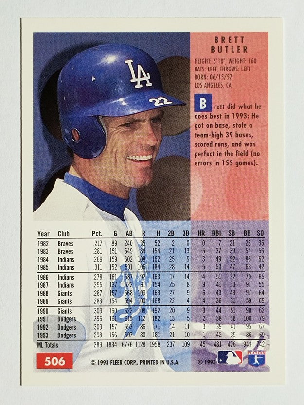 1994 Fleer #506 Brett Butler
