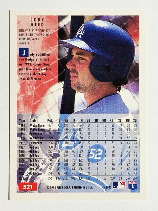 1994 Fleer #521 Jody Reed