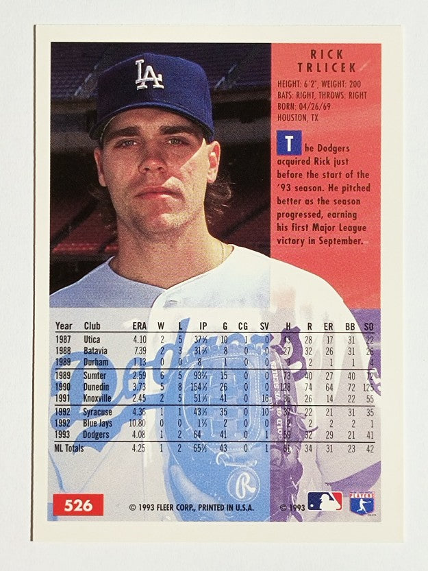 1994 Fleer #526 Rick Trlicek