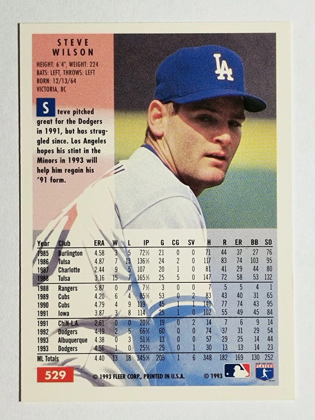 1994 Fleer #529 Steve Wilson