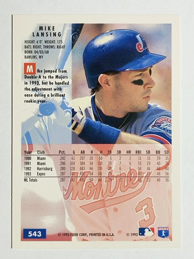 1994 Fleer #543 Mike Lansing