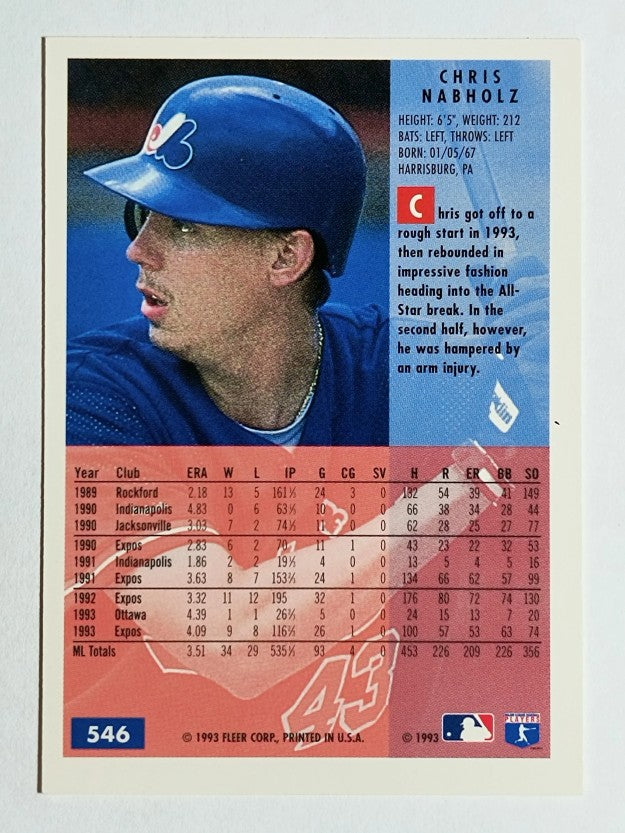 1994 Fleer #546 Chris Nabholz