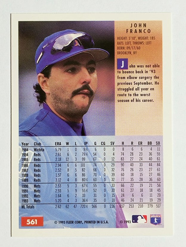 1994 Fleer #561 John Franco