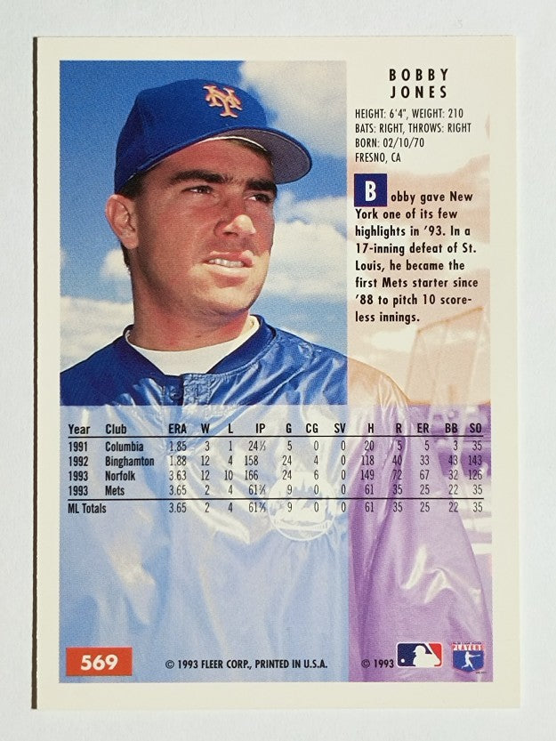 1994 Fleer #569 Bobby Jones