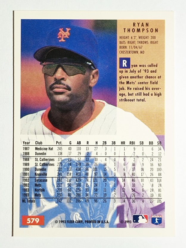 1994 Fleer #579 Ryan Thompson
