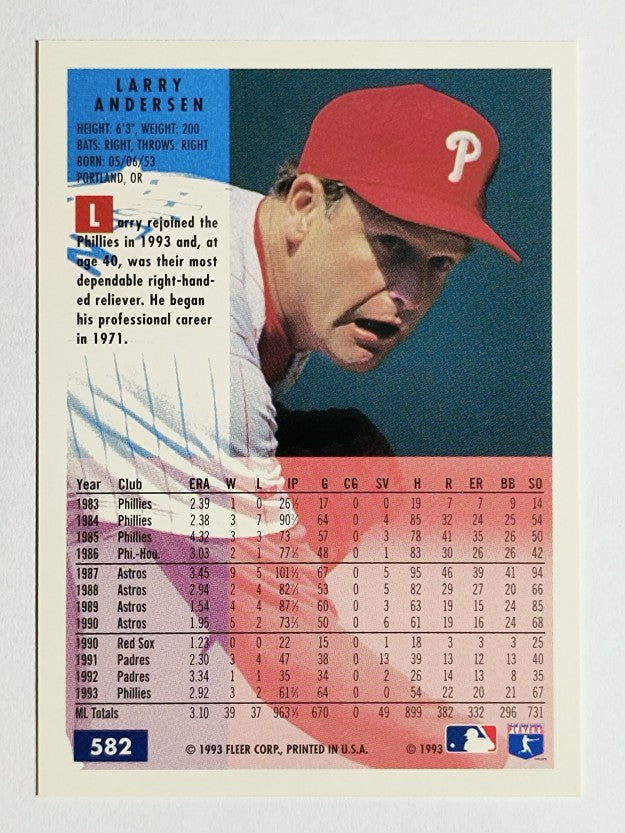 1994 Fleer #582 Larry Andersen