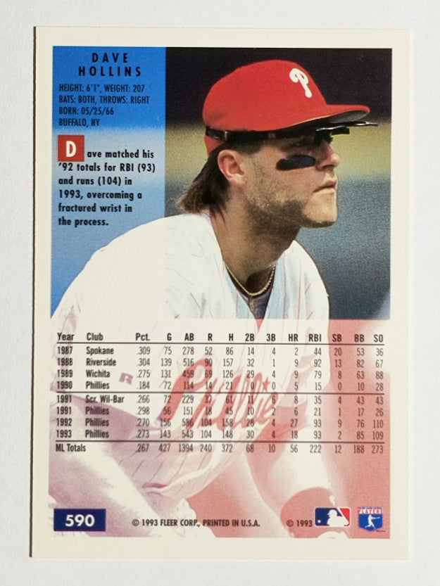 1994 Fleer #590 Dave Hollins