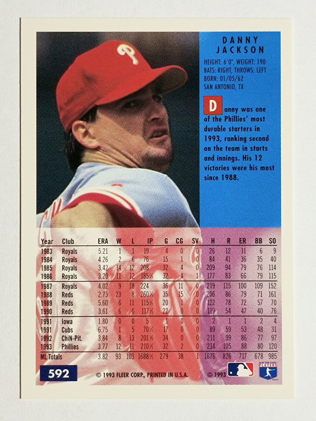 1994 Fleer #592 Danny Jackson
